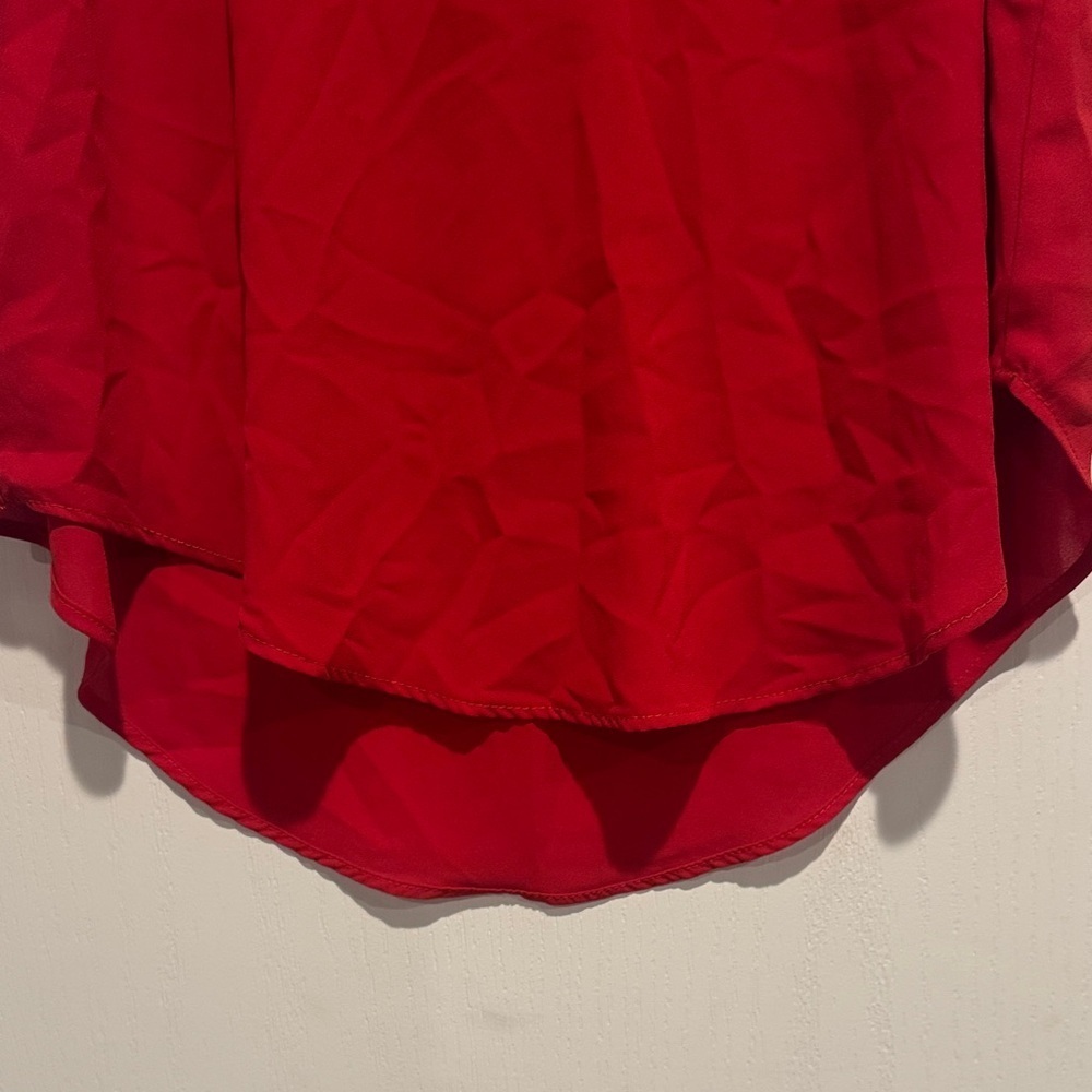 Allison Joy Bold Red Sleeveless Top - Picture 4 of 6